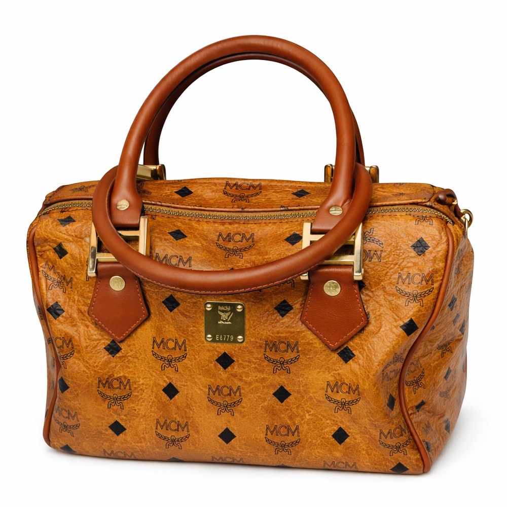 “Vintage MCM Boston Satchel” “Visetos Speedy Bag” “Cognac Monogram Handbag”